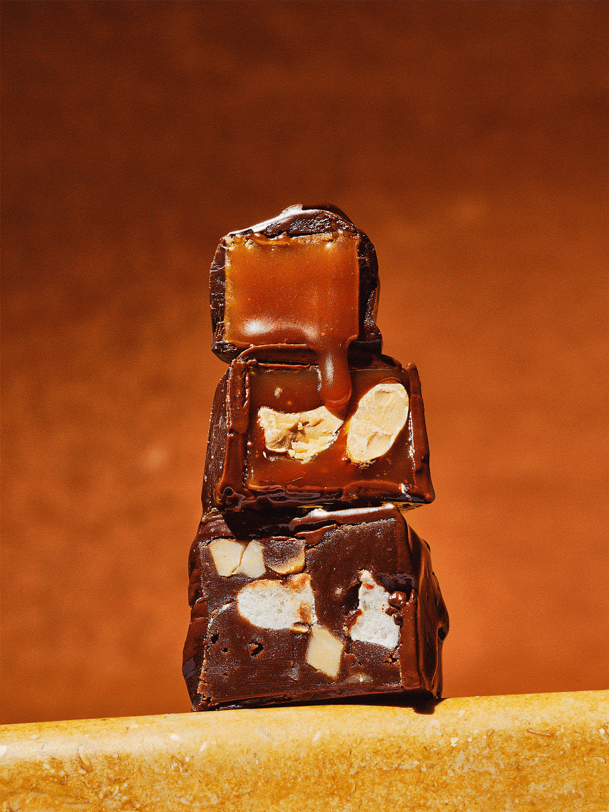 Halloween campaign — chocolate candy stack