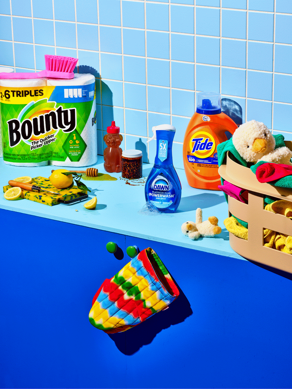 Spring Cleaning campaign — Bounty, Dawn, and Tide lineup