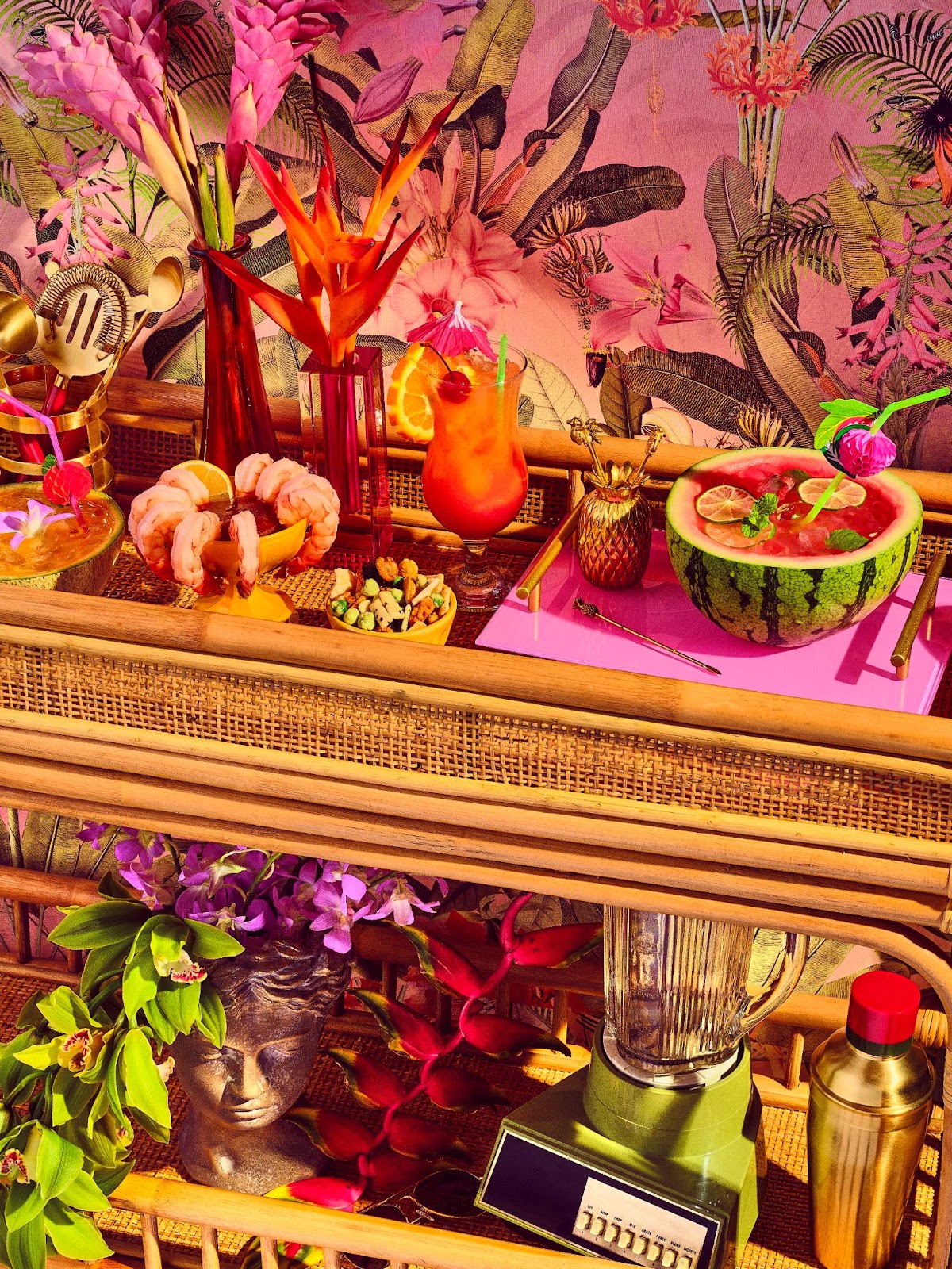 Summer campaign — tiki bar cart